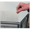 Ecran de protection PVC - 3 panneaux avec charnières : H1000x700mm