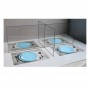 Protection plexi de table en croix : H500x1200mm