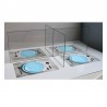 Protection plexi de table en croix : H500x1200mm