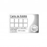 500 Cartes en papier cartonné Blanc - 54 x 86 mm - C2511