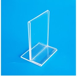 5 Supports plexi format A7- vertical droit à poser