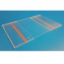 5 Supports plexi format A4 - vertical mural - adhésif