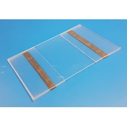 5 Supports plexi format A4 - vertical mural - magnétique