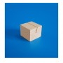 10 Socles bois "cube" à une rainure inclinée