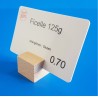 10 Socles bois cube à une rainure inclinée