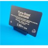 25 Socles rectangles plexi "NOIR" à 1 rainure - LG 40 x lg 15 mm