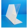 Protecteur survitrine plexi - pare-haleine - base 200 x Ht 400 - lg 1000 mm