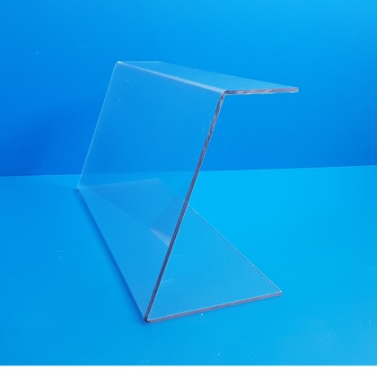 Protecteur survitrine plexi - base 200 x Ht 300 x retour 100 mm - lg 1000 mm