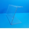 Protecteur survitrine plexi - base 200 x Ht 300 x retour 100 mm - lg 1000 mm
