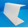 Protecteur survitrine plexi - base 200 x Ht 300 x retour 100 mm - lg 1000 mm