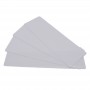 Cartes PVC Blanc brillant longues 50 x 150 mm - Pour Edikio Flex -  C4152 - par 100 ou 200 ex
