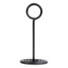 10 Socles à pince anneau métal noir - ht 105 mm
