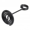 10 Socles à pince anneau métal noir - ht 105 mm