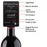 25 Porte-étiquette bague goulot bouteille