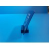 25 Socles rectangles plexi "NOIR" à 1 rainure - LG 40 x lg 15 mm