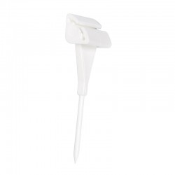 25 Piques prix PVC blanc 2 positions - AC000001