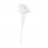 25 Piques prix PVC blanc 2 positions - AC000001