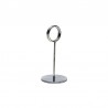 Socle à pince inox anneau ht 70 mm