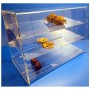 Protecteur plexi à 3 étages - base 340  x ht 435 mm - lg 638 mm