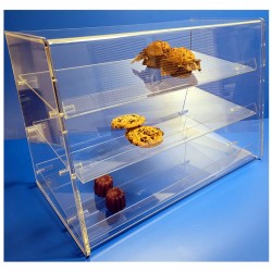 Protecteur plexi à 3 étages - base 340  x ht 435 mm - lg 638 mm