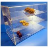 Protecteur plexi à 3 étages - base 340  x ht 435 mm - lg 638 mm