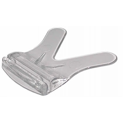 25 Socles PVC transparent - à poser - "V"