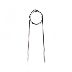 25 Piques prix inox double à anneau Ht 50 mm - Antirotation