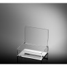 Boite plexi à couvercle pivotant - lg 118 x LG 168 x ht 48 mm