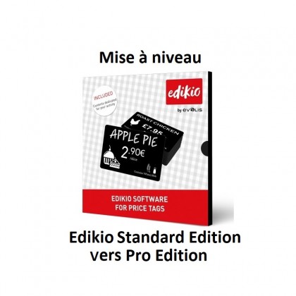 Mise à niveau Edikio Standard vers Pro Edition - Edikio price tag Version 2.2.2