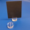 5 Socles rond en plexi - Diamètre 60mm x Ht 30 mm à 1 rainure