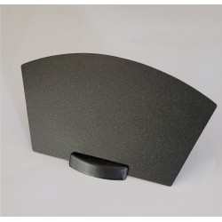 Kit étiquetage polypropylène noir arrondi avec socles pvc noir et feutre