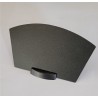 Kit étiquetage polypropylène noir arrondi avec socles pvc noir et feutre