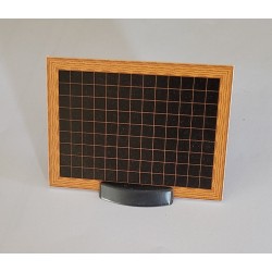 Kit étiquetage ardoisine avec socles pvc noir et feutre