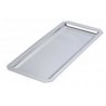 Plat inox à pans coupés inox - lg 270 * LG 350 * ht 15 mm
