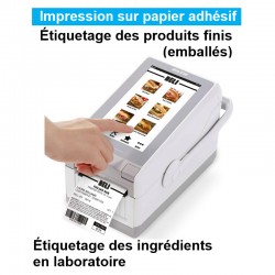 DLCBOX LSM - Imprimante d'étiquettes sur papier adhésif pour ingrédients et produits finis