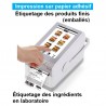 DLCBOX LSM - Imprimante d'étiquettes sur papier adhésif pour ingrédients et produits finis