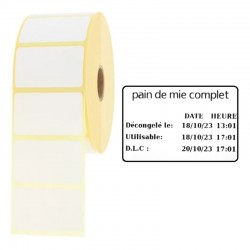 Etiquettes INGREDIENTS - papier adhésif permanent lg 38 x ht 25 mm