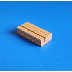 10 Socles "rectangle" - bois chêne à 1 rainure - LG 40 x lg 20 mm
