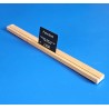 Réglette bois chêne vernis à 1 rainure - ht 8 x lg 20 mm - LG 1000 mm