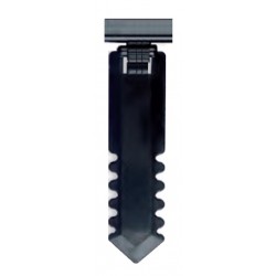 25 Piques à glace PVC noir - Ht 110 mm