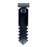 25 Piques à glace PVC noir - Ht 110 mm
