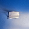 25 Clips monobloc porte-étiquettes pince tablette verre - ht 18 x lg 45mm