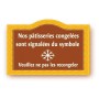 Pancarte "Flocon" imprimée