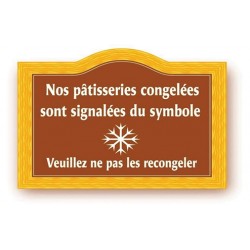 Pancarte "Flocon" imprimée