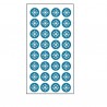 120 pastilles adhésives symbole "Flocon"