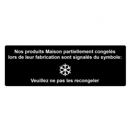 Pancarte symbole "Flocon" - 123 128FG