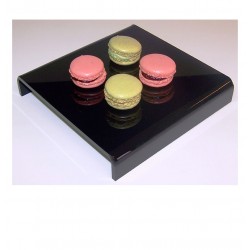5 Bases plex noires - LG 180 x lg 150 x ht 30 mm