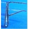 Profil pince tablette verre monobloc